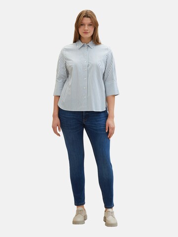 Tom Tailor Women + Bluse in Grün