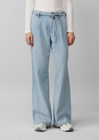 s.Oliver Wide leg Bandplooi jeans 'Suri' in Blauw: voorkant