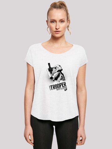 T-shirt 'Star Wars Stormtrooper Imperial Forces' F4NT4STIC en blanc : devant