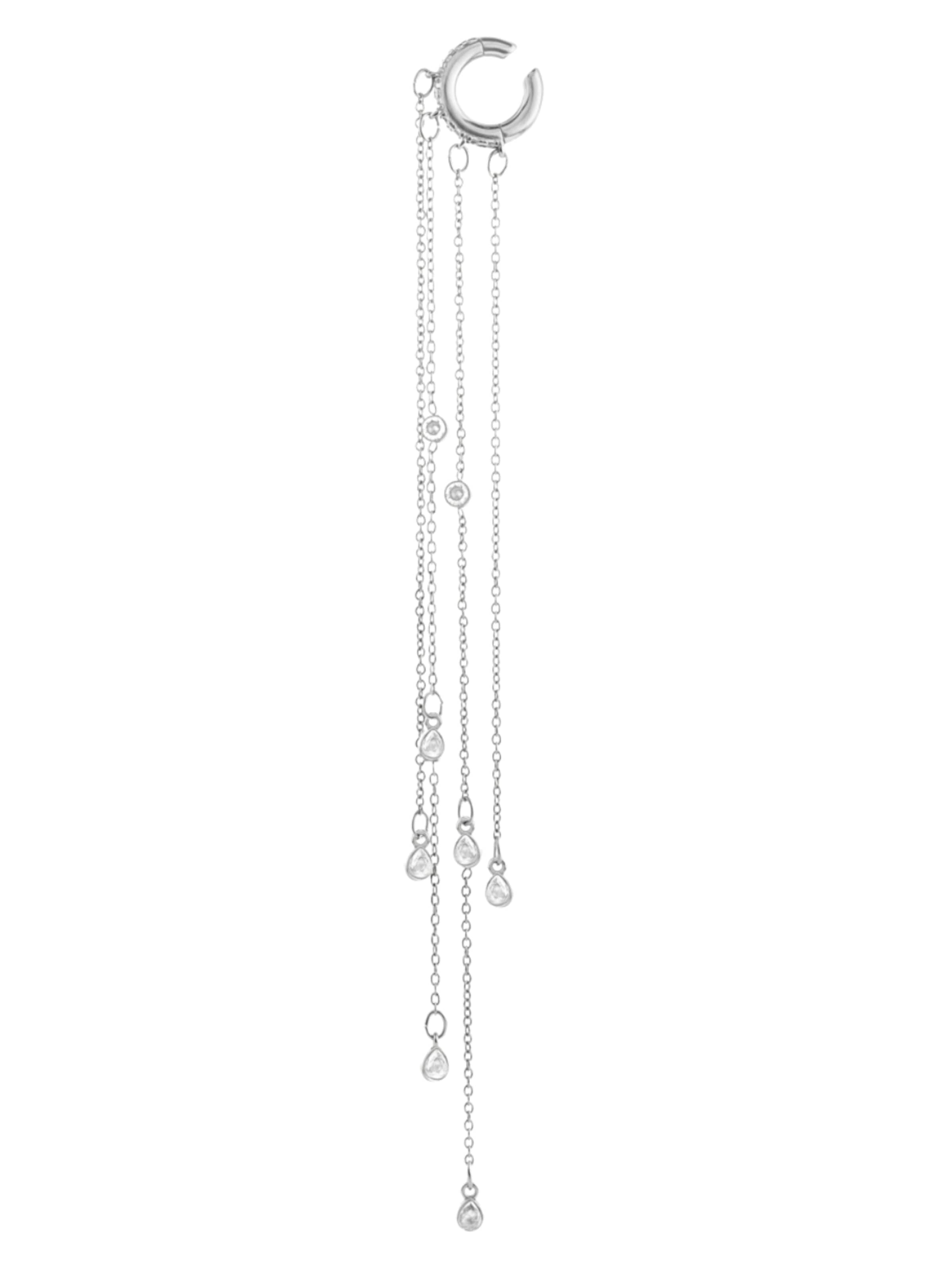 YParis Øreringe 'Ear cuff Colby S' i sølv: forside