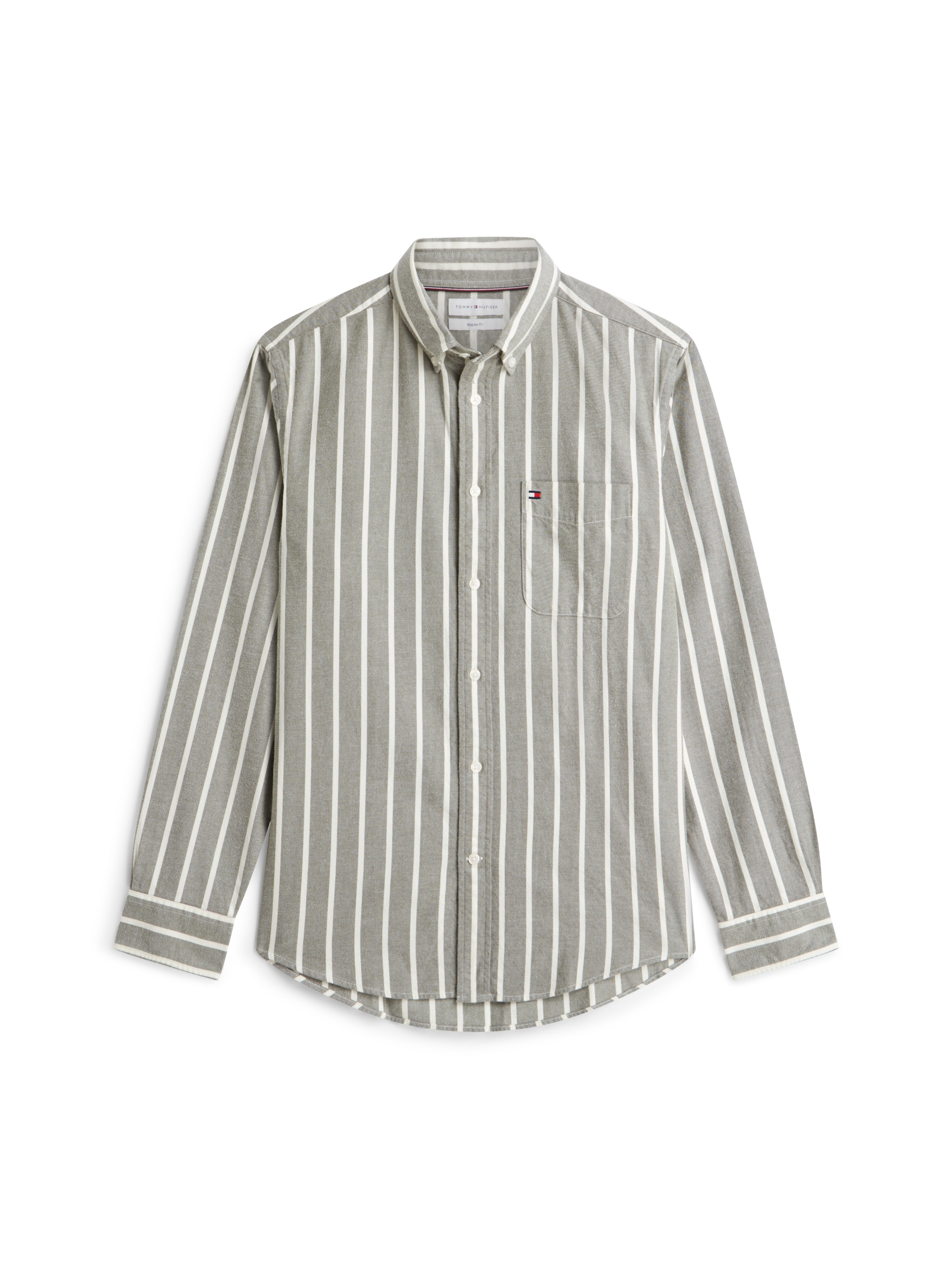 TOMMY HILFIGER Regular fit Button Up Shirt in Green: front