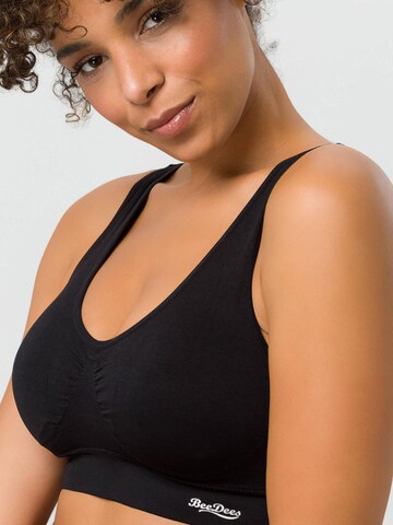 BeeDees Top 'Bustier Comfee Crop Top' in Schwarz