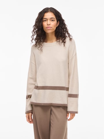 VILA - Jersey talla grande 'VIRil' en marrón: frente