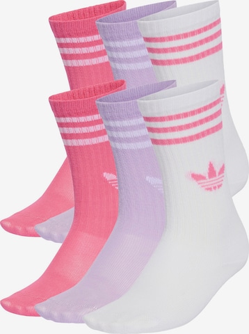 Chaussettes ADIDAS ORIGINALS en violet : devant