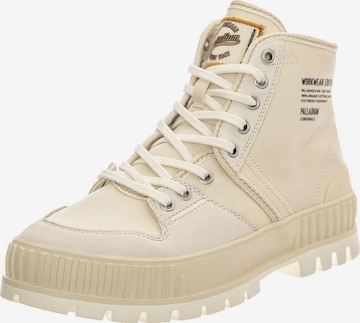 Palladium Buty sznurowane 'Pallashock WW Cream White Shoes' w kolorze beżowy: przód