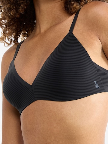 SLOGGI Push-up Bra ' Blue ZERO Feel Air THE UP ' in Black