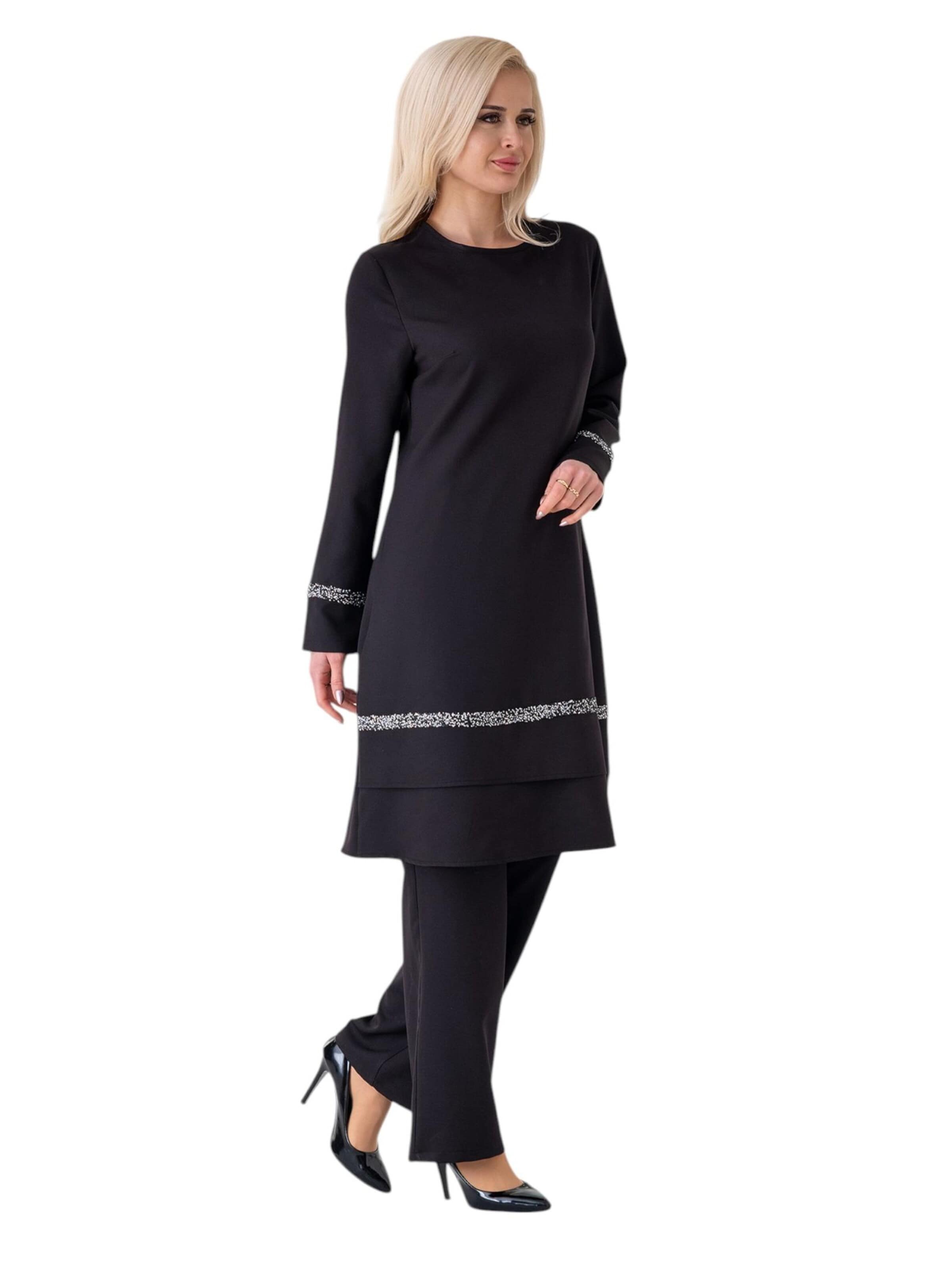 Completo pantalone 'NEVRA' di fashionshowcase in nero