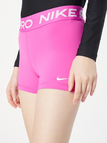 NIKE Skinny Sportbyxa i rosa