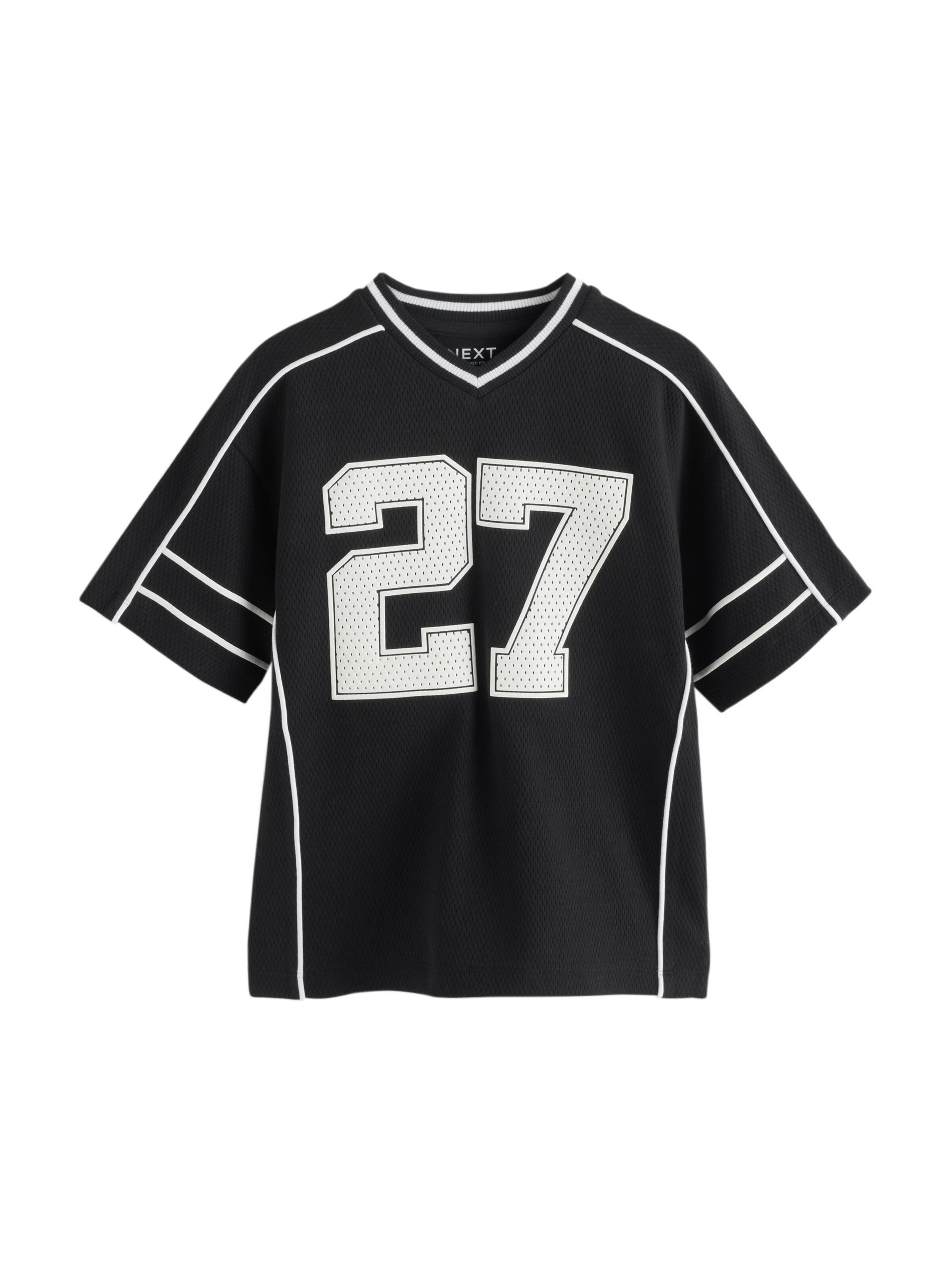 T-Shirt Next en noir : devant