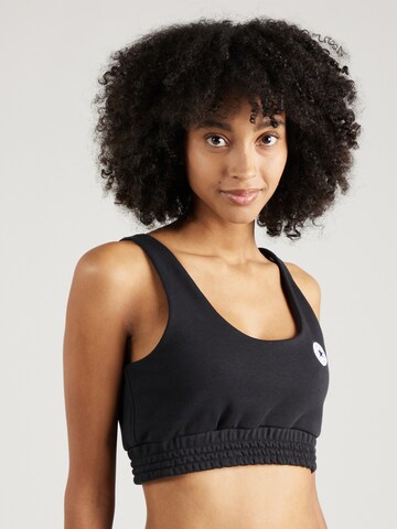 Bustier Soutien-gorge CONVERSE en noir : devant