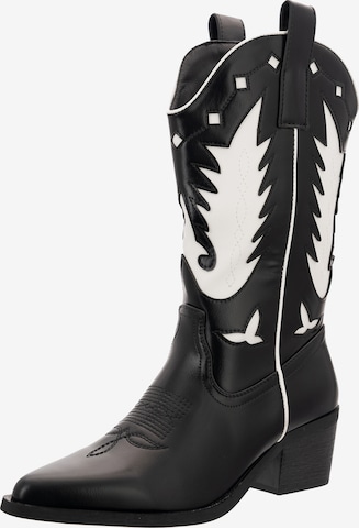 Salinyang Cowboylaarzen in Zwart: voorkant