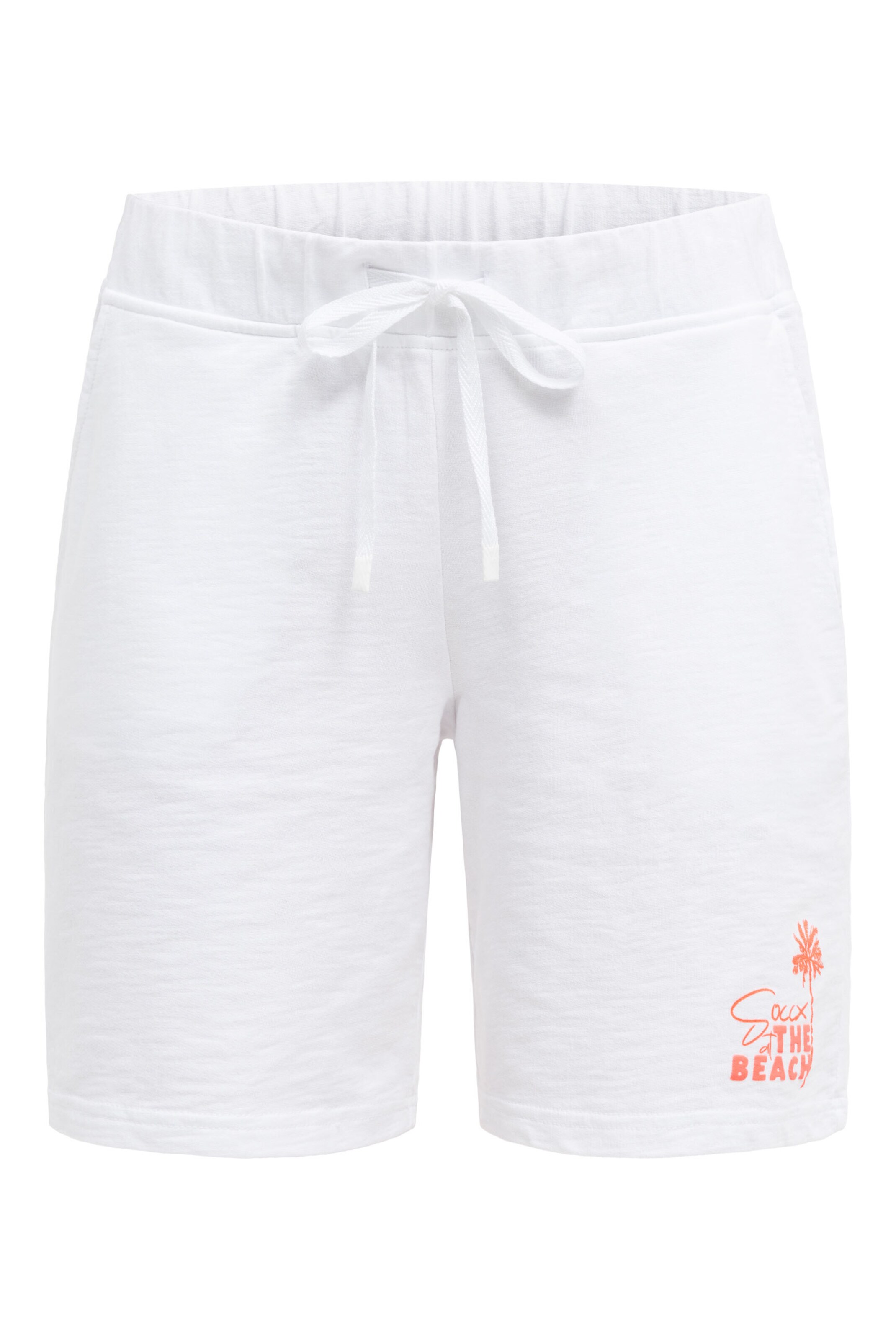 Soccx Loosefit Sweatshorts in Weiß: Vorderseite