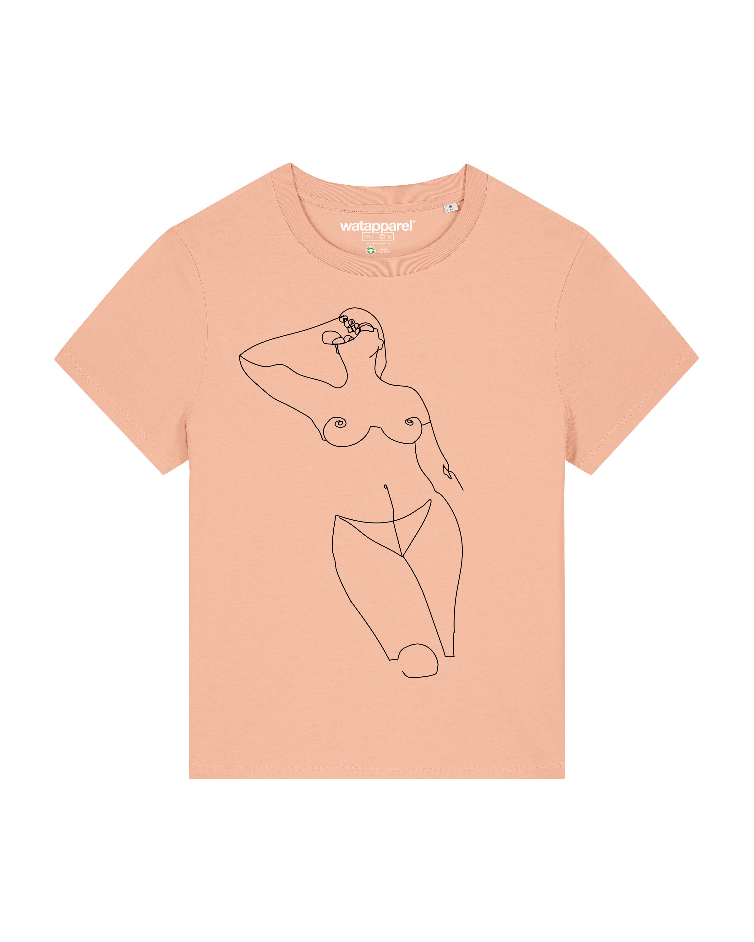 Maglietta ' Eine Frau ' di Watapparel in arancione: frontale