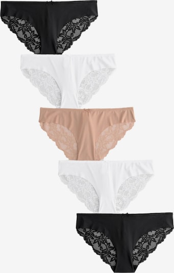 Next Alushousut koossa XS värissä nude / musta / valkoinen, Tuotenäkymä
