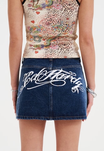 Ed Hardy Sukňa 'Swallow' - Modrá