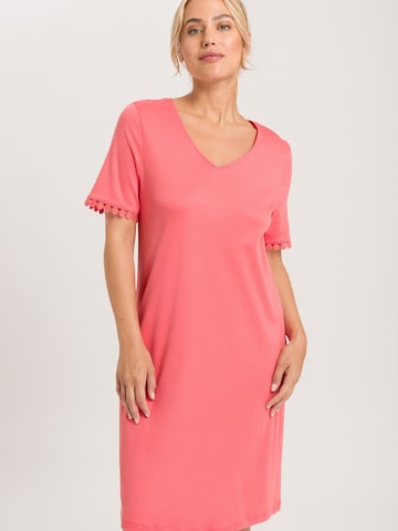 Hanro Nightgown ' Rosa ' in Pink: front