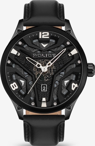 POLICE Analog Watch in Black: front