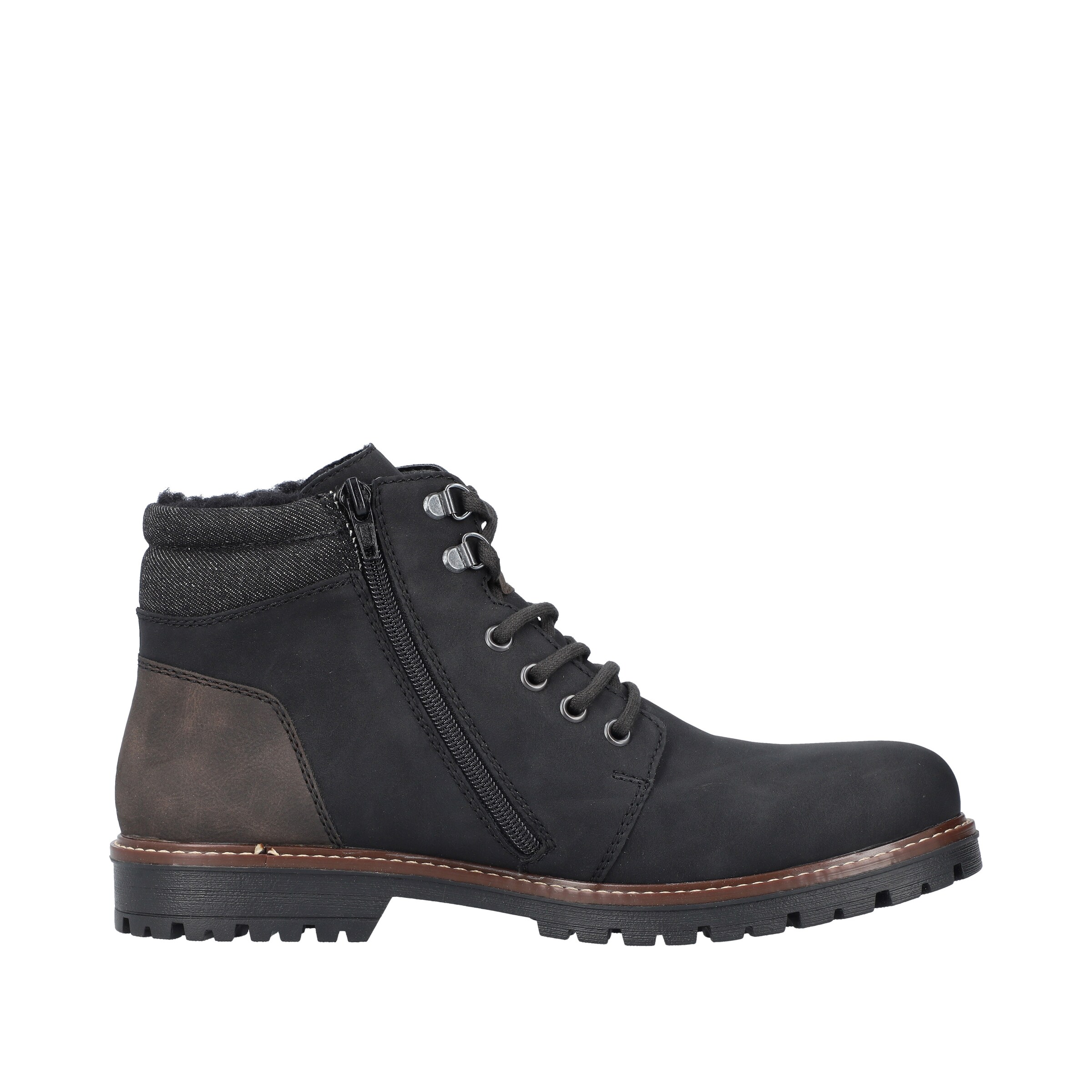 Rieker - Botas com atacadores em preto