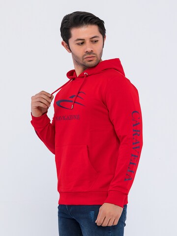 Edoardo Caravella Sweatshirt 'Abram' in Rot