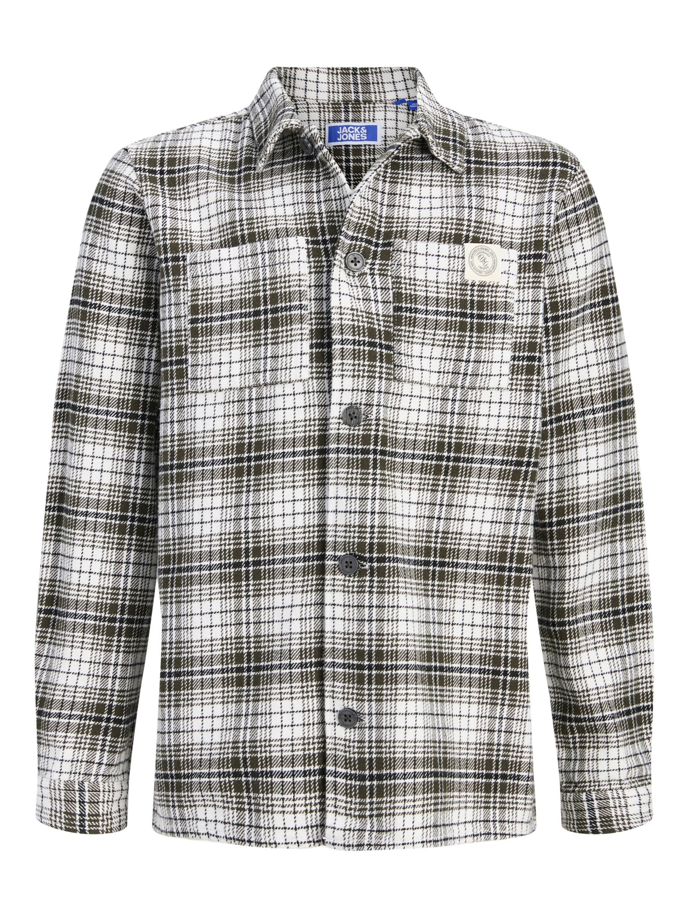 Jack & Jones Junior Regular Fit Skjorte i grøn: forside