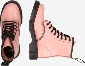 Solovair - Botines con cordones en rosa