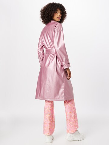 Daisy Street Between-Seasons Coat in Pink