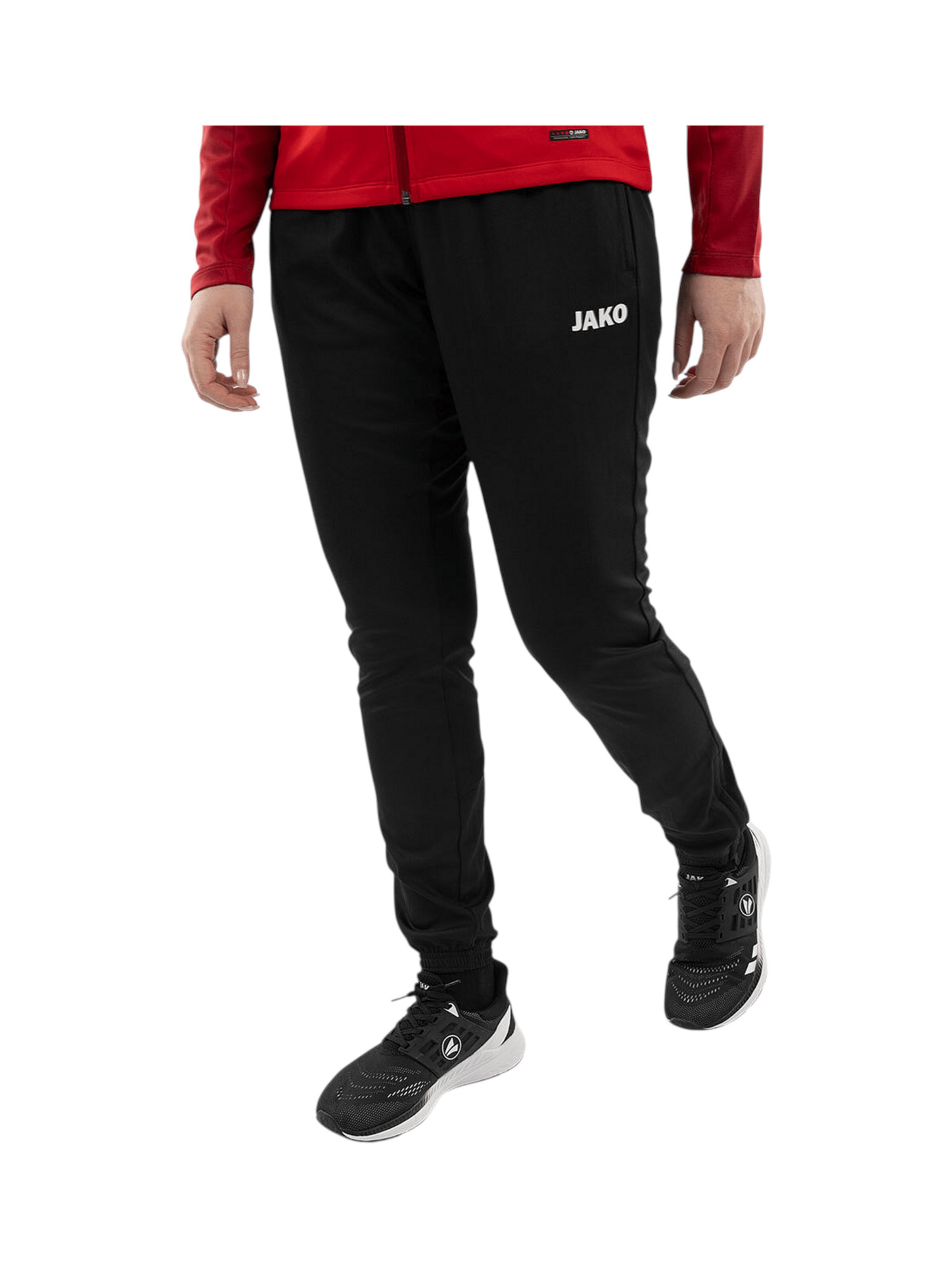 JAKO Tapered Sporthose 'Dynamic' in Schwarz: Vorderseite