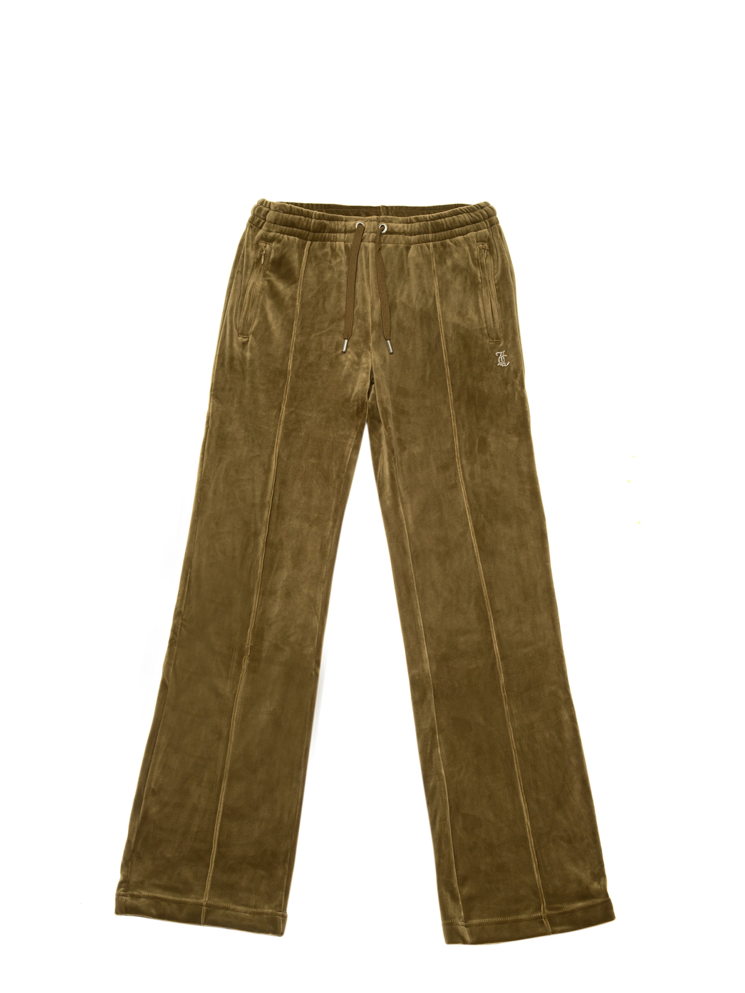 Juicy Couture Regular Sportbroek in Groen: voorkant