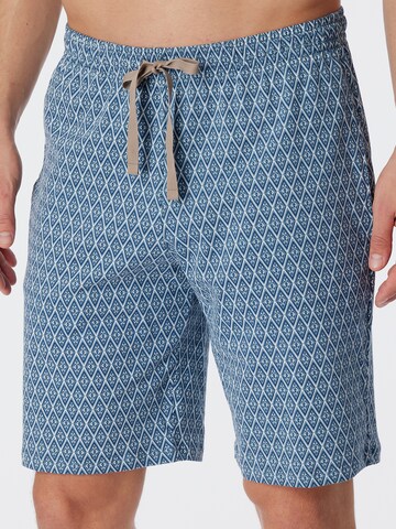 SCHIESSER Regular Pants ' Mix & Relax ' in Blue: front