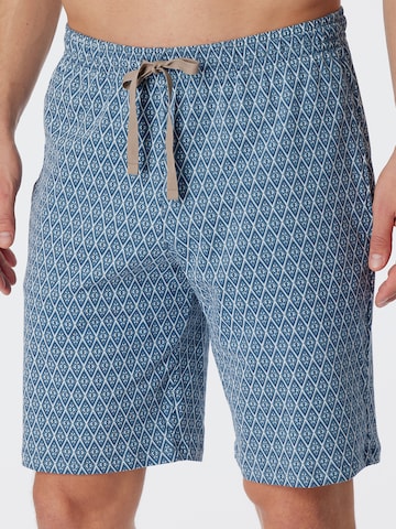 SCHIESSER Regular Pyjamashorts ' Mix & Relax ' in Blau: predná strana