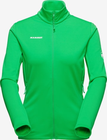 MAMMUT Athletic Fleece Jacket 'Aconcagua Light' in Green: front