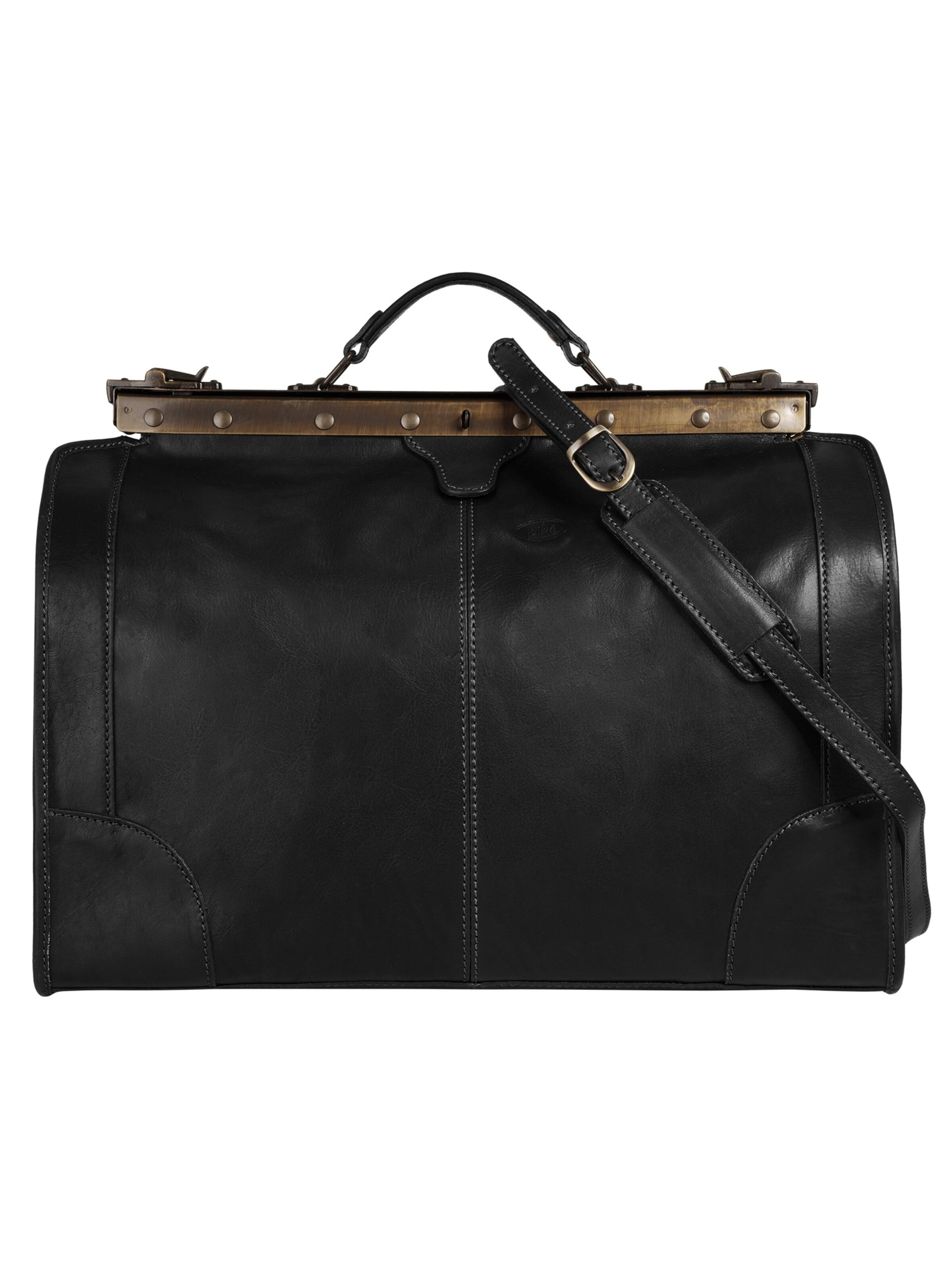 piké Travel bag 'LOMBARDIA MEDIUM' in Black: front