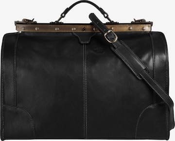 piké Travel bag 'LOMBARDIA MEDIUM' in Black: front