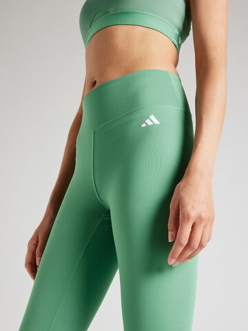 ADIDAS PERFORMANCE Skinny Workout Pants 'Essentials' in Green