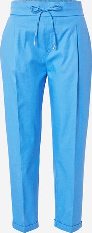 mėlyna UNITED COLORS OF BENETTON Standartinis Klostuotos kelnės: priekis