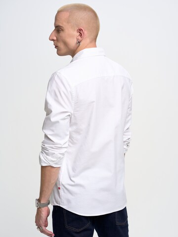 BIG STAR Regular fit Button Up Shirt 'Trixi' in White