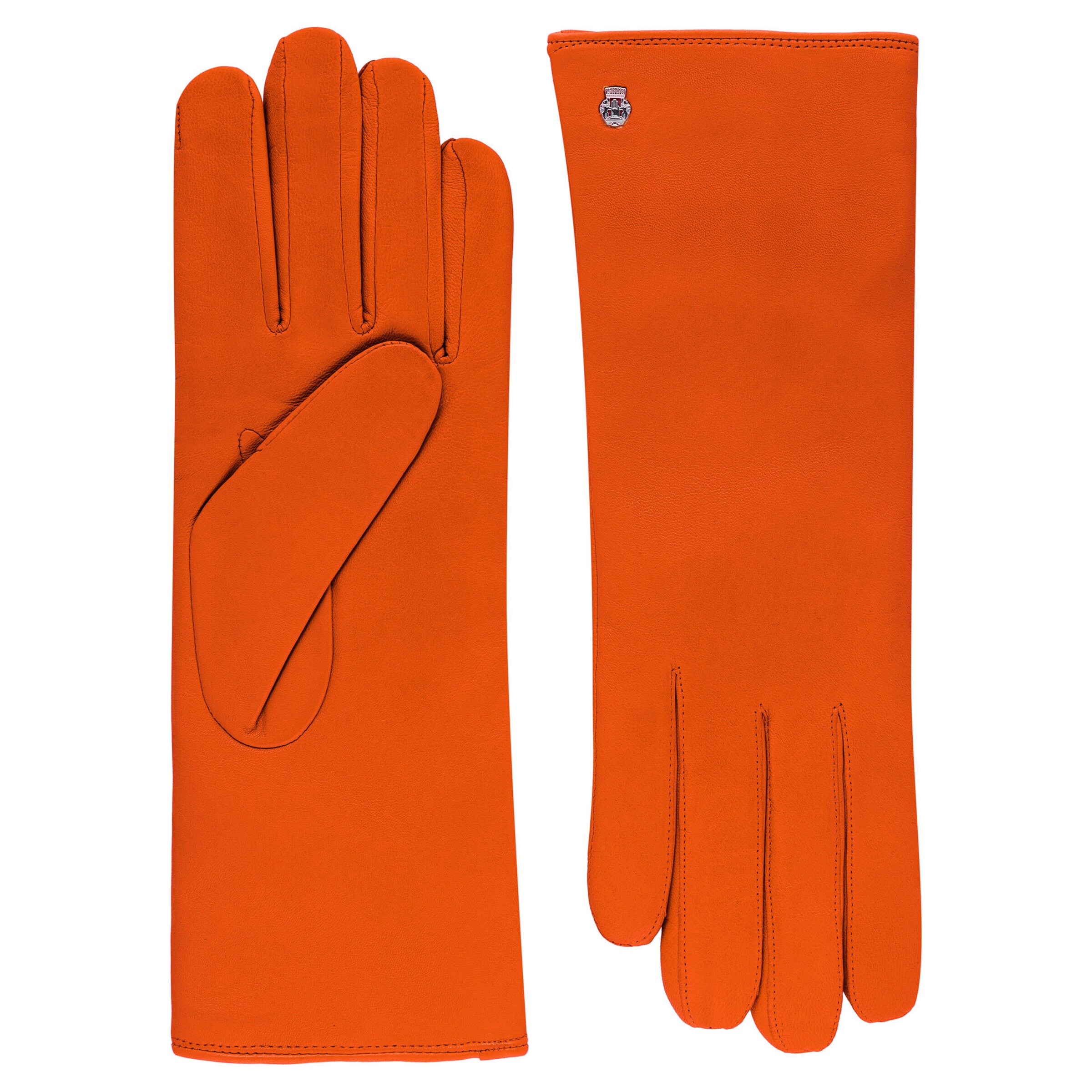 Mezzoguanti 'PRAG' di Roeckl in arancione: frontale