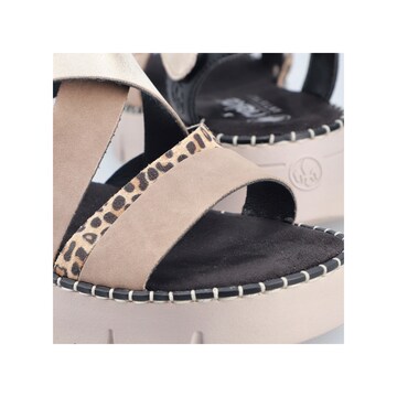 Rieker Strap Sandals 'V1063' in Silver