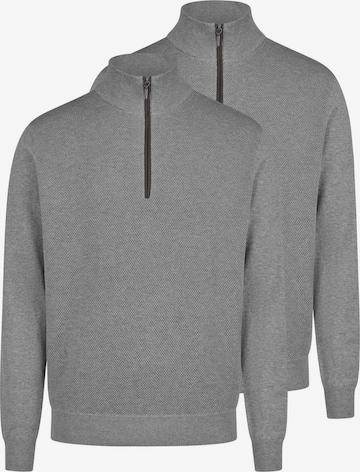 redmond Pullover 'Basic' in Grau: Vorderseite