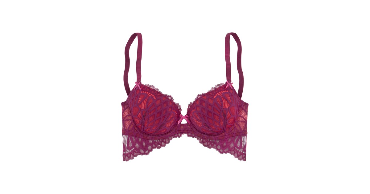 LASCANA T-shirt BH 'Foam bra' in Rood | ABOUT YOU