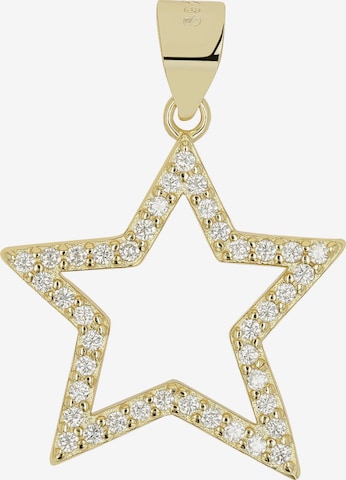 Akzent Anhänger 'Nagem, 925 Sterlingsilber, langlebig' in Gold: Vorderseite