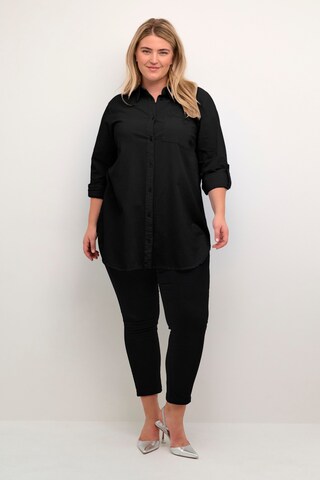 KAFFE CURVE - Blusa 'Nana' en negro