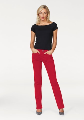 ARIZONA Regular Jeans in Rot