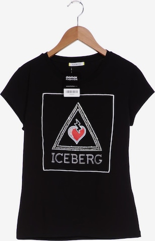 ICEBERG Top & Shirt in XL in Black: front