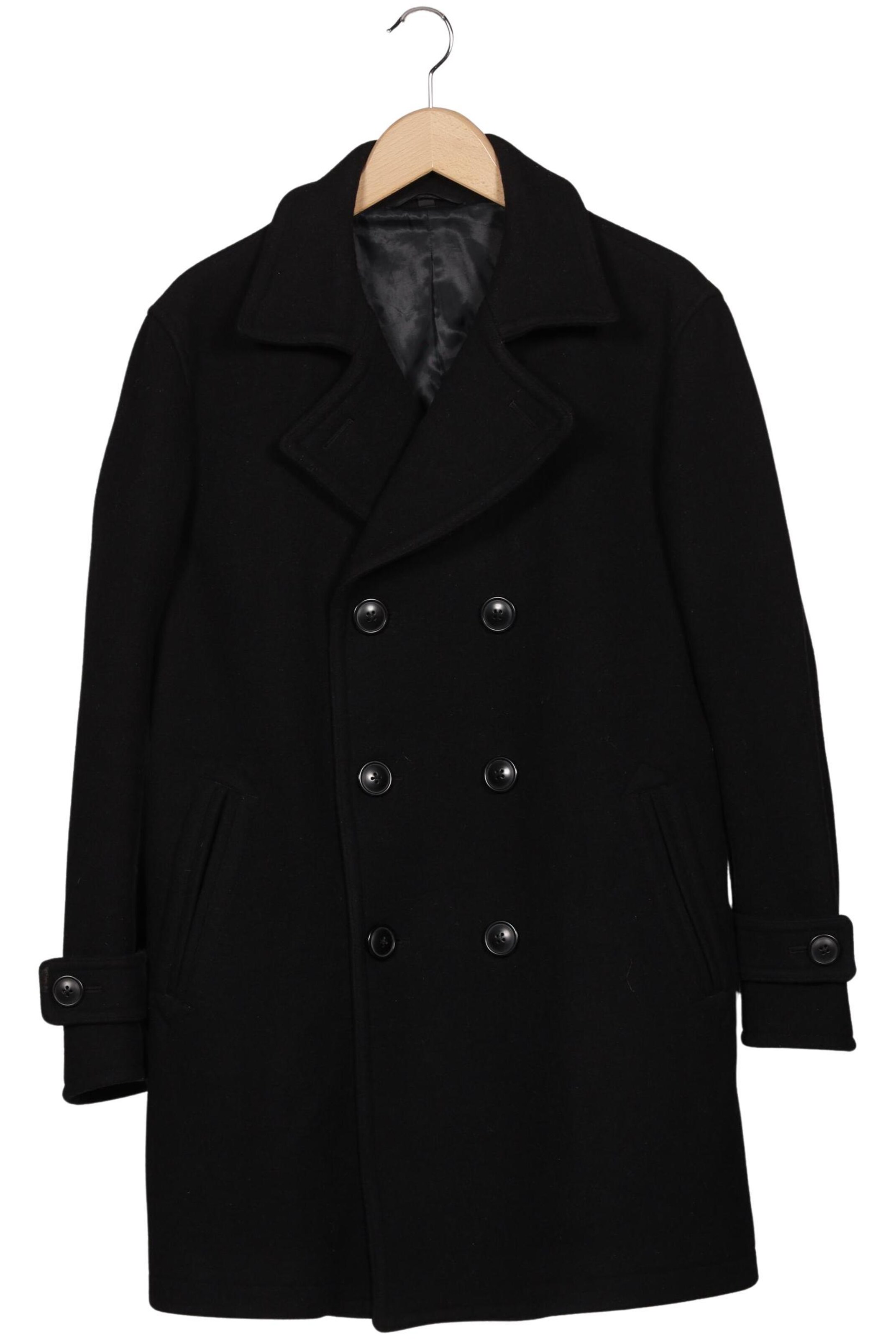 MUJI Mantel L in Schwarz: Vorderseite