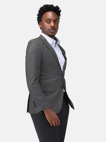 YOUTHUP Slim fit Suit Jacket 'Duplo' in Grey
