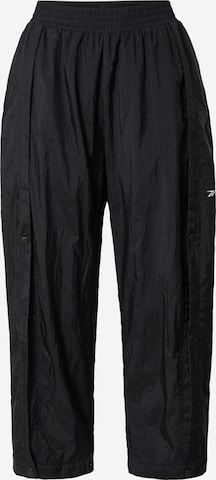 Regular Pantaloni sport de la Reebok pe negru: față