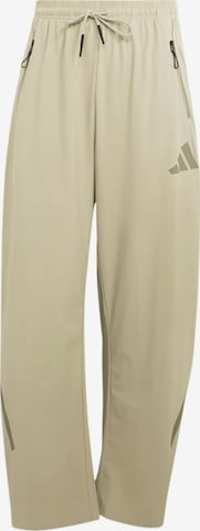 ADIDAS SPORTSWEAR Wide leg Sportbroek 'Z.N.E.' in Groen: voorkant