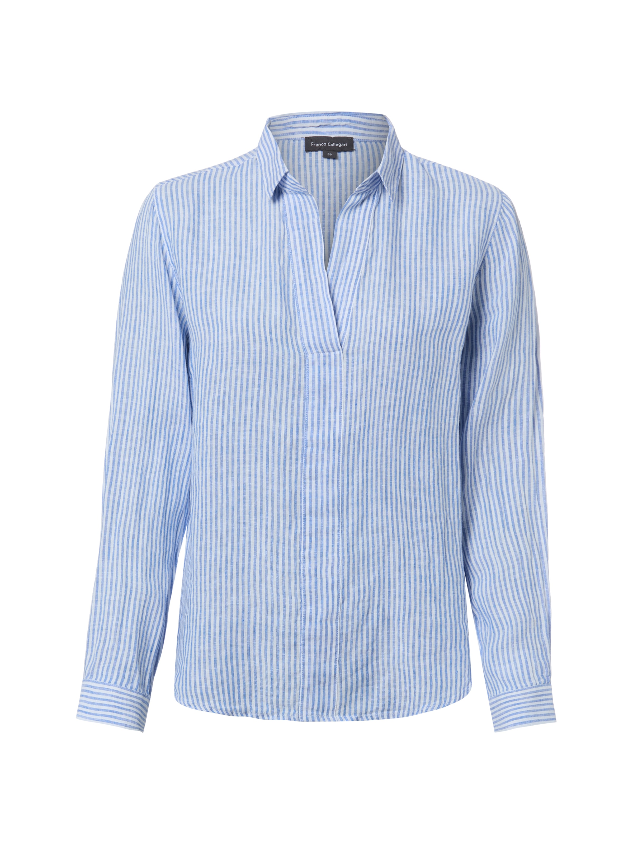 Franco Callegari Blouse in Blauw: voorkant