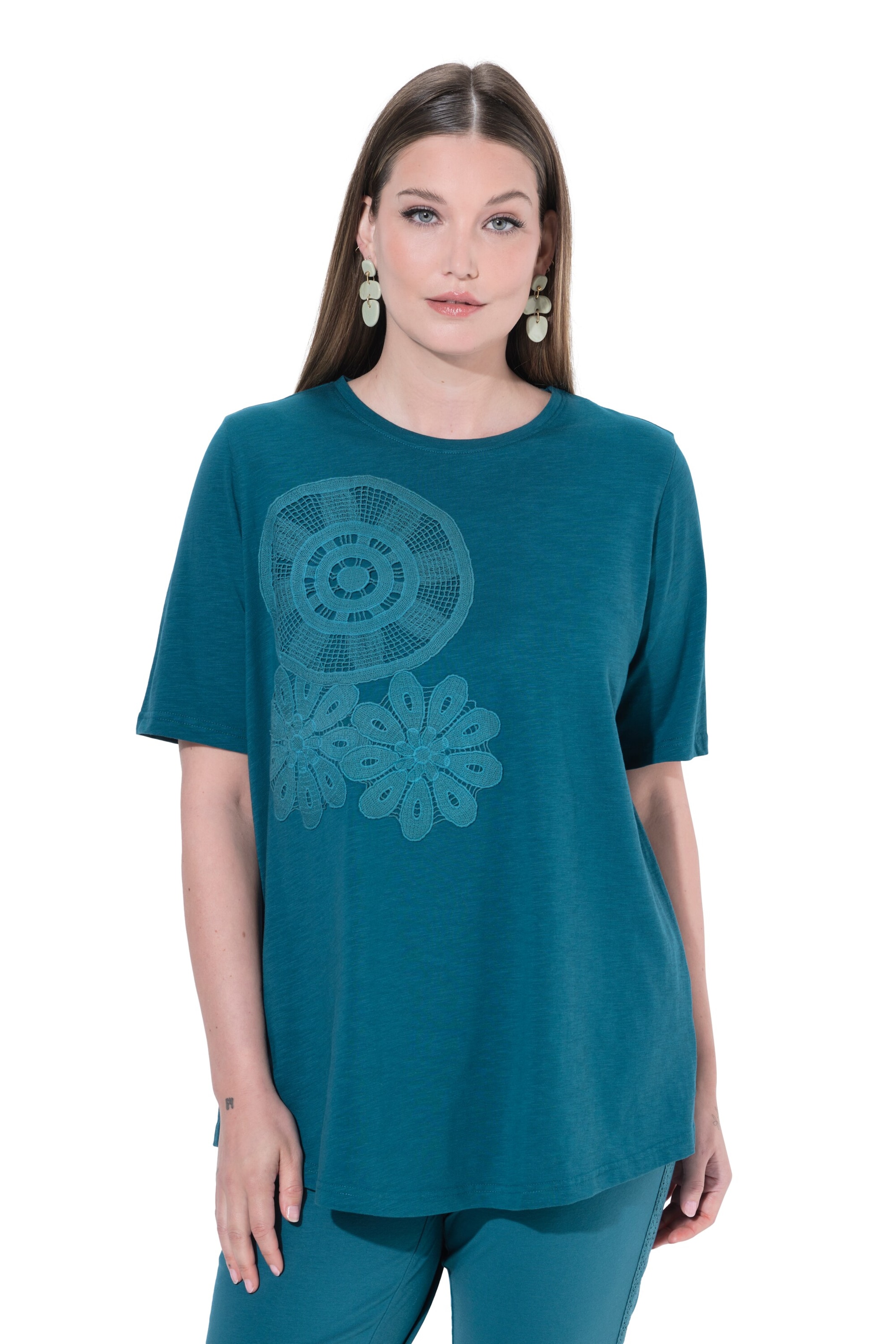 Ulla Popken Shirt in Blau: Vorderseite